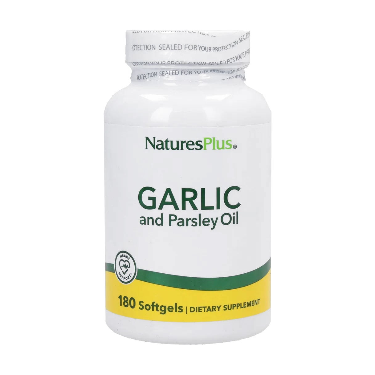 Олія часнику та петрушки NaturesPlus Garlic and Parsley Oil, 180 капсул